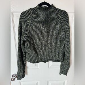 Lululemon cotton cashmere blend mock neck sweater size 8